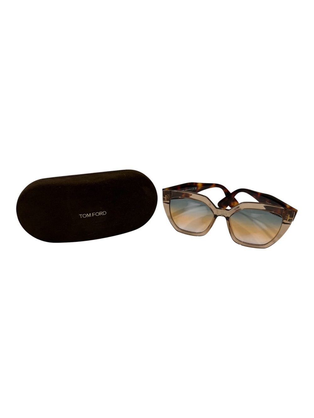 Authentic NWOT Tom Ford oversized 
 sunglasses with brown gradient lenses - Picture 8 of 11